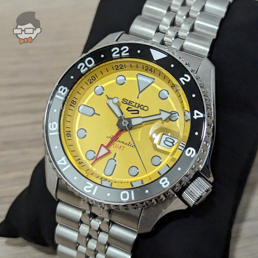 Seiko 5 Sports SKX0017 Yellow GMT U.S. Special Creation