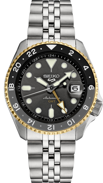 Seiko 5 Sports SKX0021 Dark Gray Two-Tone Bezel GMT U.S. Special Creation